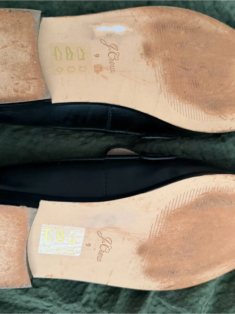 J. Crew Black Leather Penny Loafers - Men